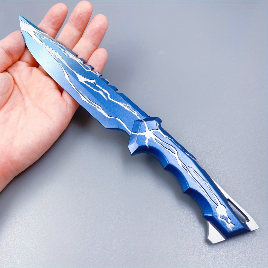 Anime Cosplay Real - Lame Blackwave Katana Valorant 11 pouces/28cm,