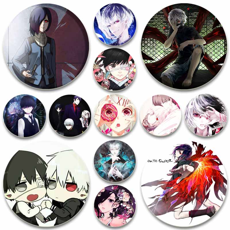 Tokyo Ghoul Mask - TakGhoul Anime Figure Revers Pins, Broches