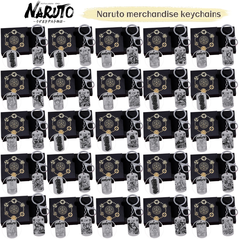 Anime Cosplay Obito - Porte-clés Naruto Anime, pendentif en acier