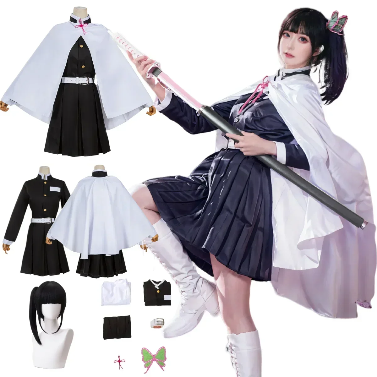 Anime Cosplay Genre - 2025 Halloween Tsuyuri Kanao Cosplay Kostuum