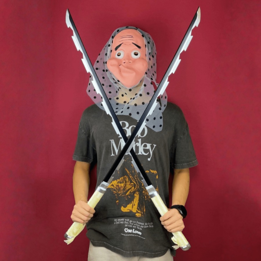 Anime Cosplay Real - 40 pouces démon Slayer Inosuke Katana