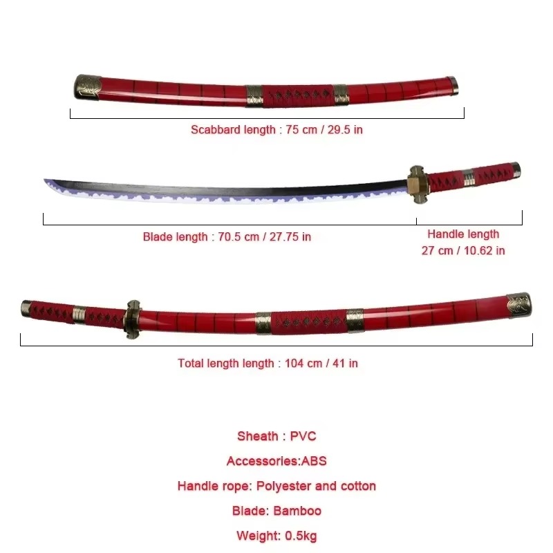 40incn Roronoa Zoro Katana Nin - Anime Cosplay Real avis et prix